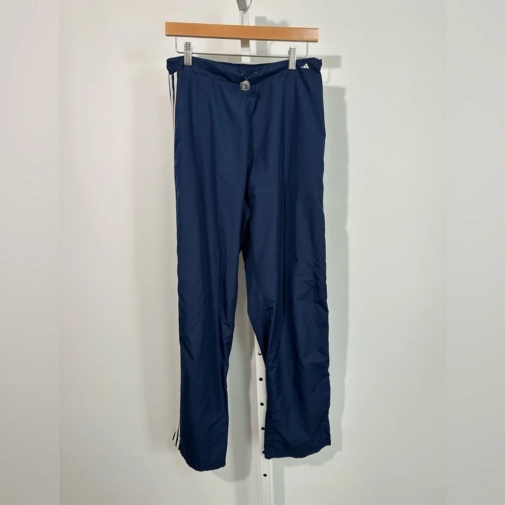 Set of 2 Y2K Adidas 3-Stripes Track Pants (Navy + Black Bundle) Vintage